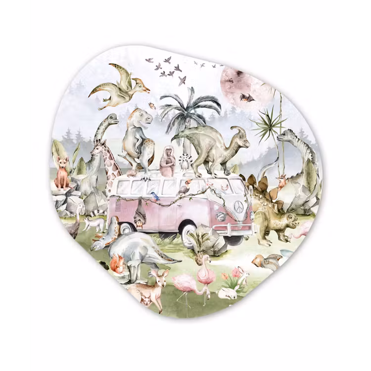 Organische Formen – Aluminium – Dinosaurus - Kinderen - Bus - Bomen - Dieren - Kids — 1