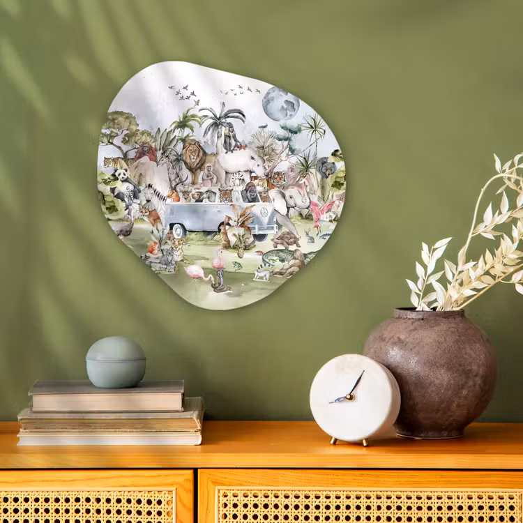 Organische Formen – Aluminium – Jungle - Bus - Dieren - Kinderen - Planten — 2