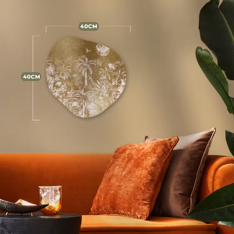 Organische Formen – Aluminium – Jungle - Goud - Kinderen - Planten - Dieren — 4