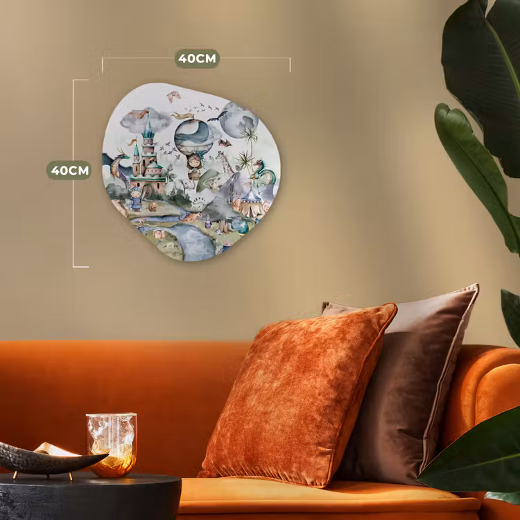 Organische Formen – Aluminium – Kinderen - Luchtballon - Draak - Jongens - Kasteel - Waterverf — 4
