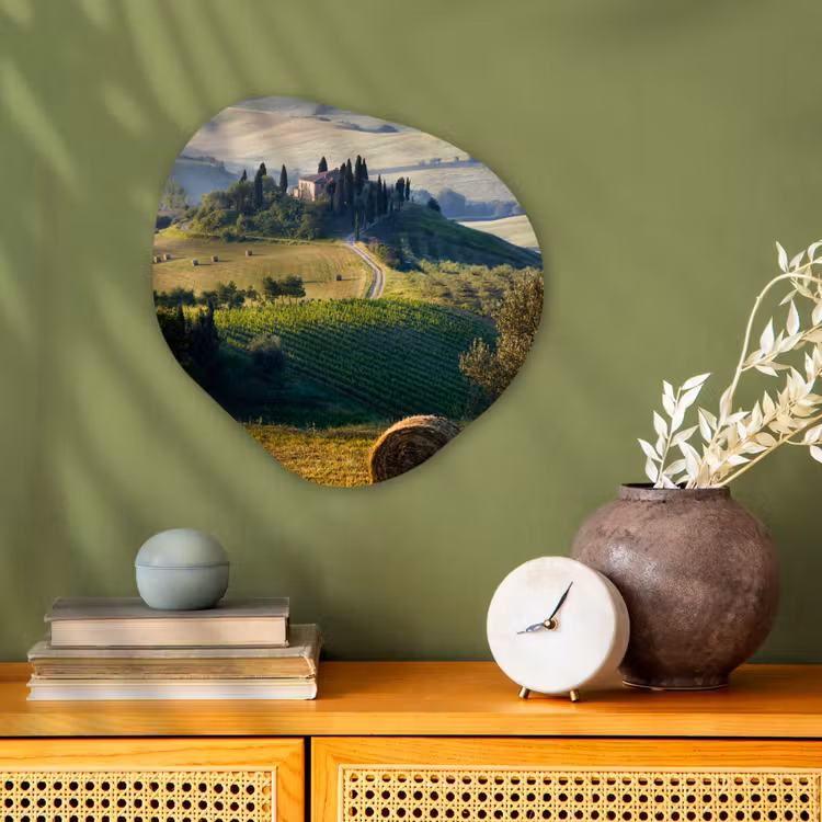 Organische Formen – Aluminium – Toscane - Landschap - Groen — 2