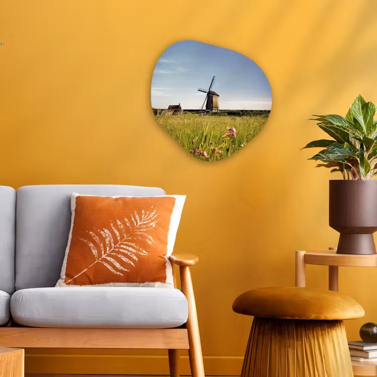 Organische Formen – Aluminium – Een molen met bloemen — 3