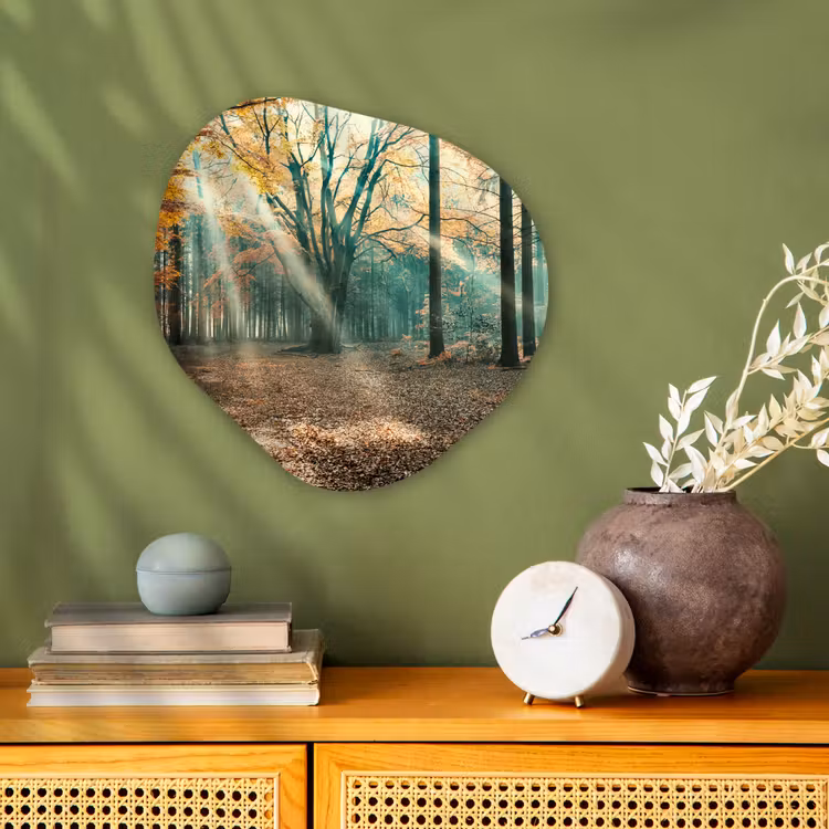 Organische Formen – Aluminium – Herfstbos in Nederland — 2