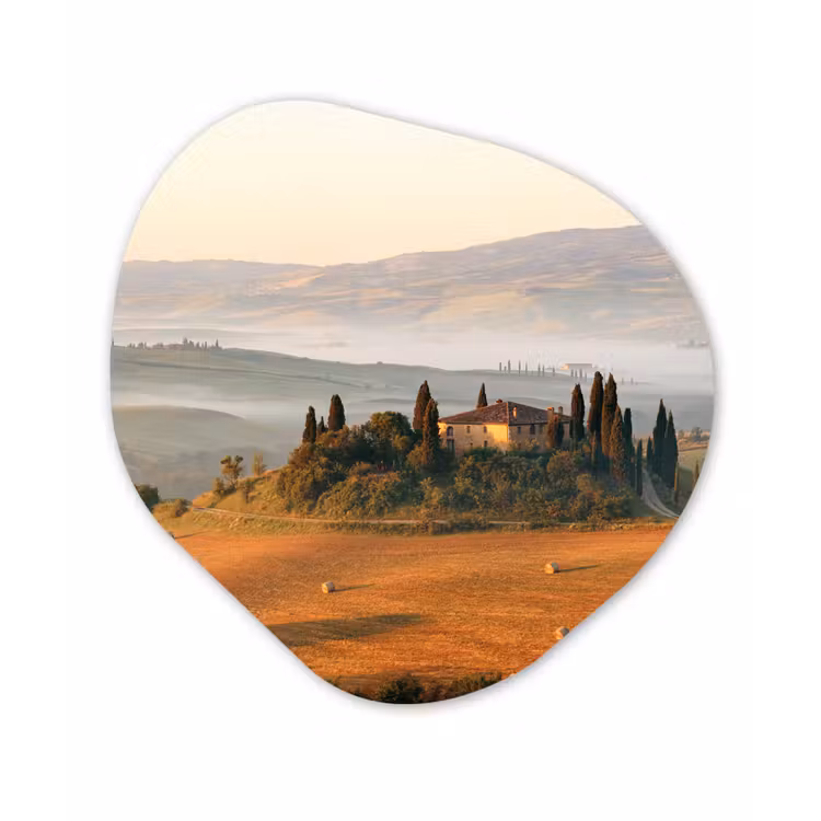 Organische Formen – Aluminium – Toscane - Landschap - Italië — 1