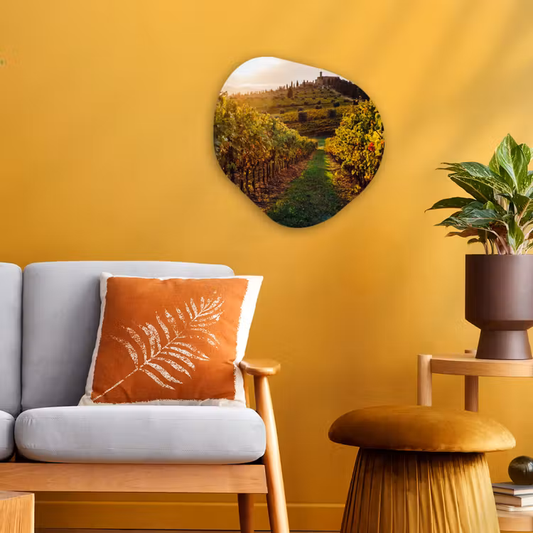 Organische Formen – Aluminium – Toscane - Landschap - Wijngaarden — 3
