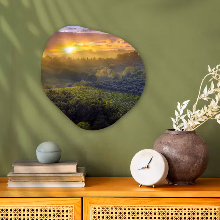 Organische Formen – Aluminium – Toscane - Landschap - Zon — 2
