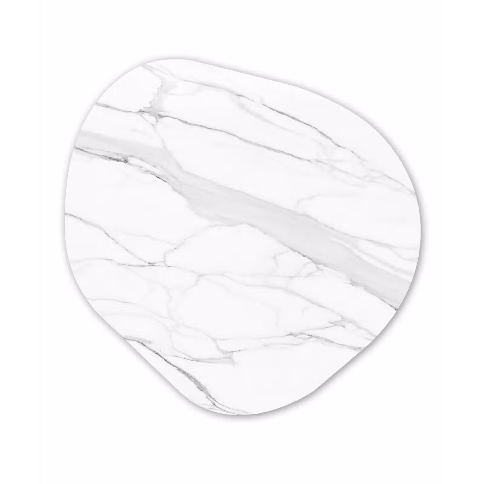 Organische Formen – Aluminium – Marmer - Wit - Lijn - Patronen - Luxe - Marmerlook — 1
