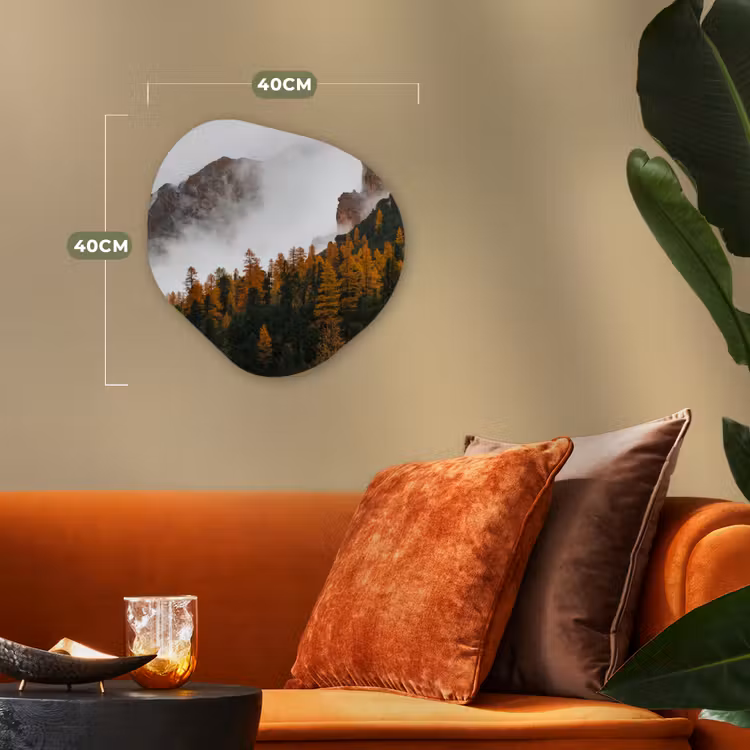 Organische Formen – Aluminium – Berg - Mist - Bos — 4