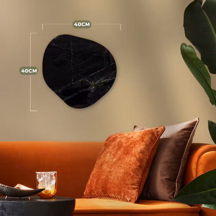 Organische Formen – Aluminium – Marmer look - Luxe - Zwart - Goud — 4