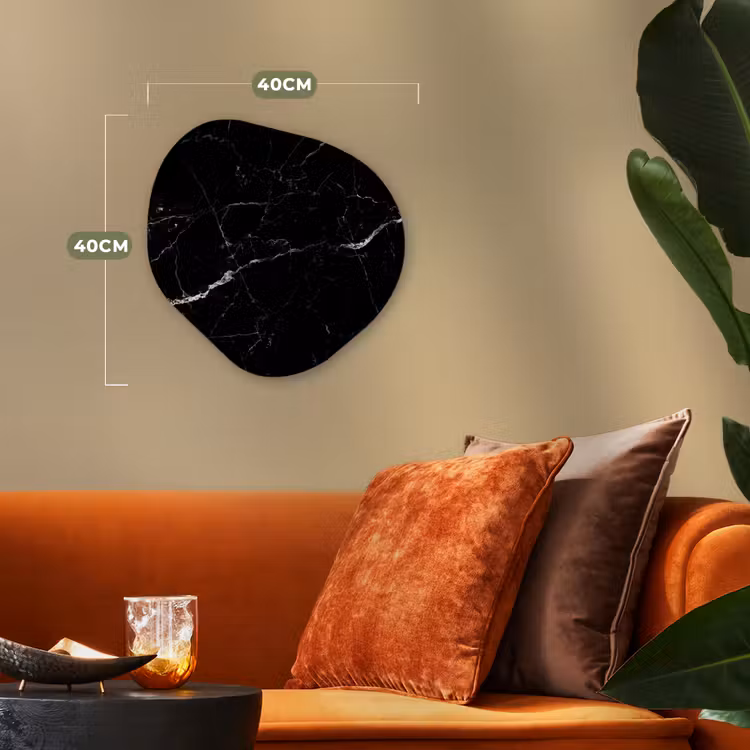 Organische Formen – Aluminium – Marmer look - Zwart - Luxe — 4
