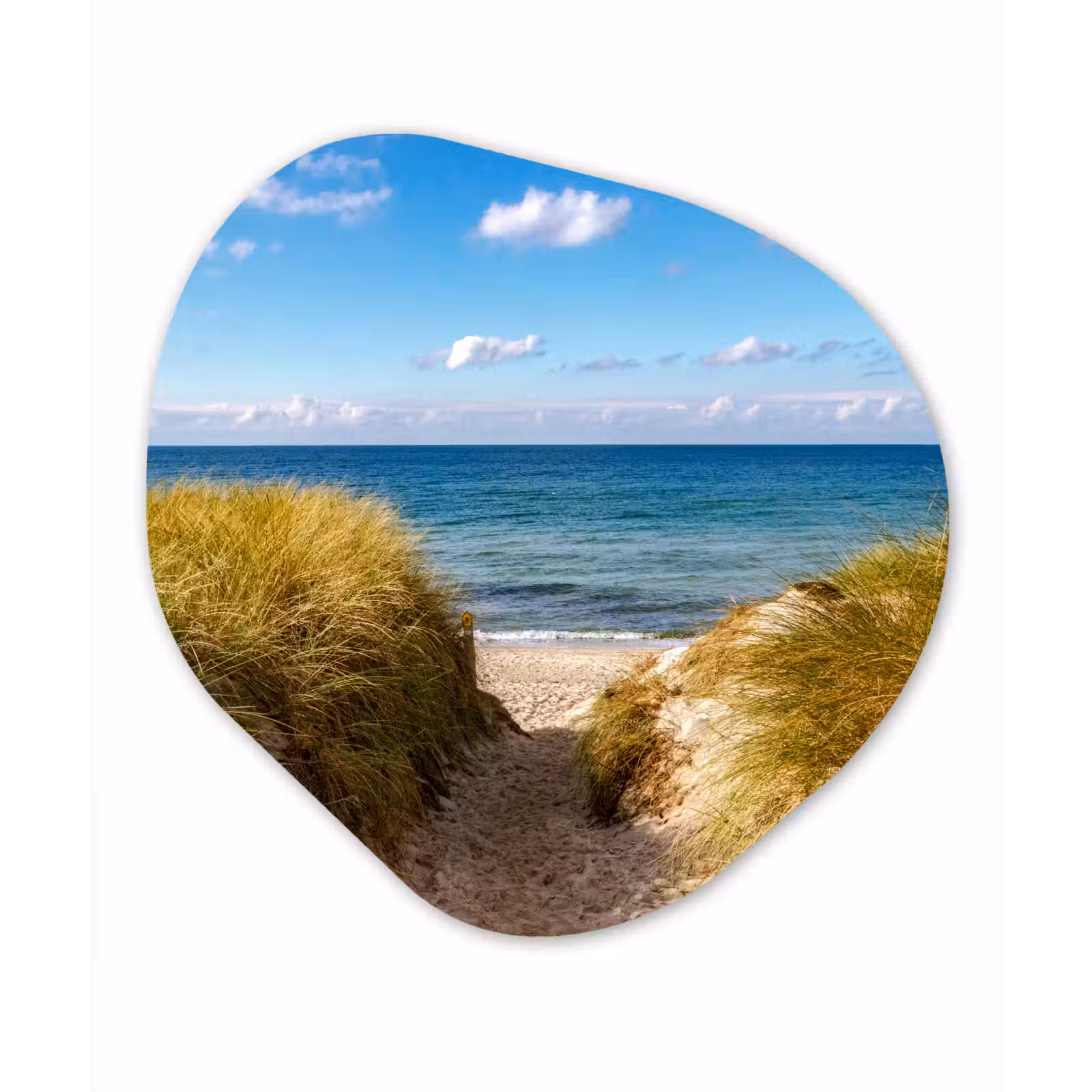 Organische Formen – Aluminium – Strand - Wolken - Duitsland — 1