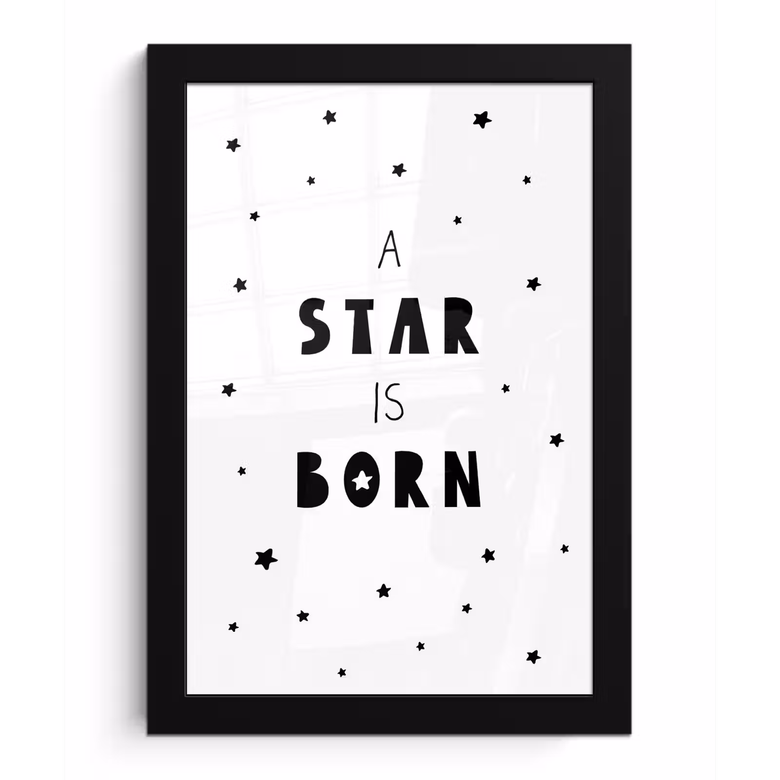 Poster met lijst - Quotes - A star is born - Baby - Kinderen - Spreuken — 1