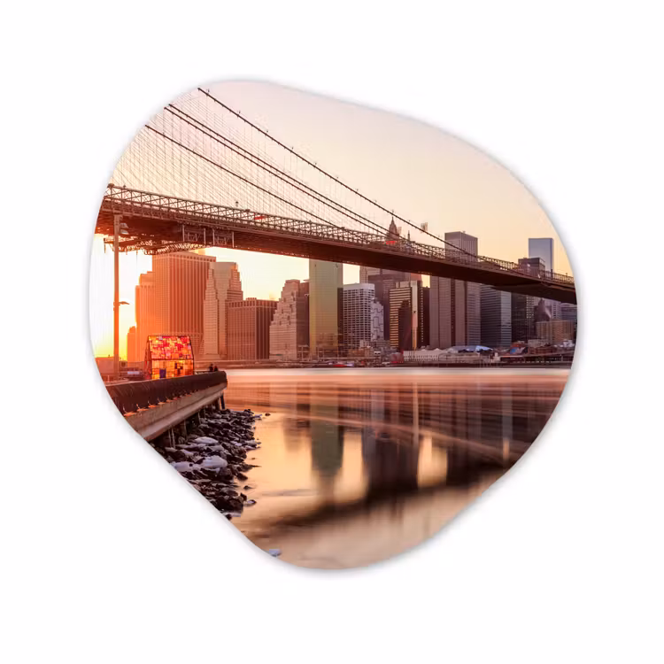 Organische Formen – Aluminium – New York - Brooklyn - Bridge — 1