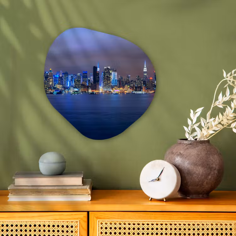 Organische Formen – Aluminium – New York - Skyline - Nacht — 2