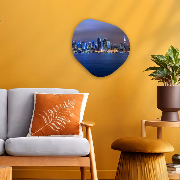 Organische Formen – Aluminium – New York - Skyline - Nacht — 3