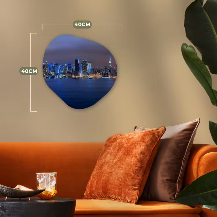 Organische Formen – Aluminium – New York - Skyline - Nacht — 4