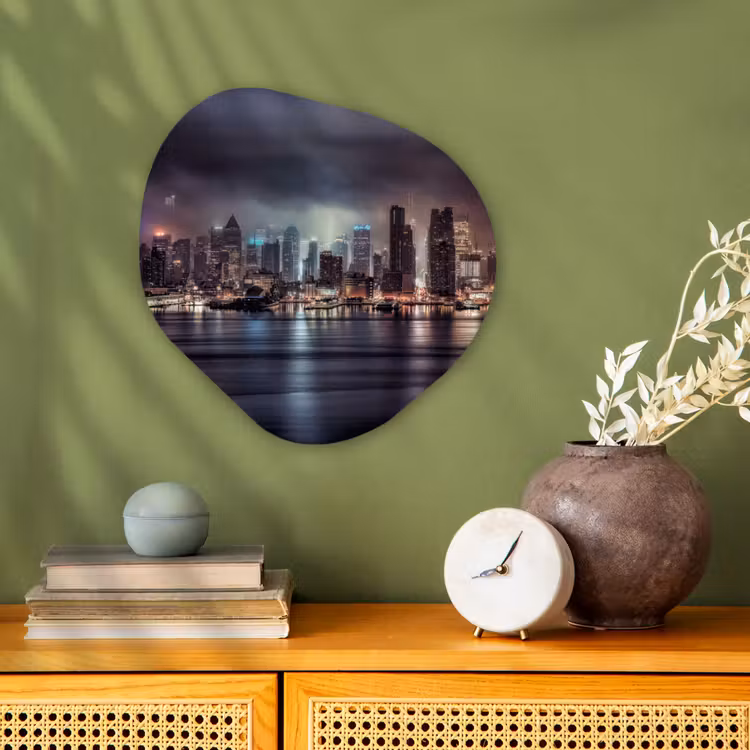Organische Formen – Aluminium – New York - Storm - Skyline — 2