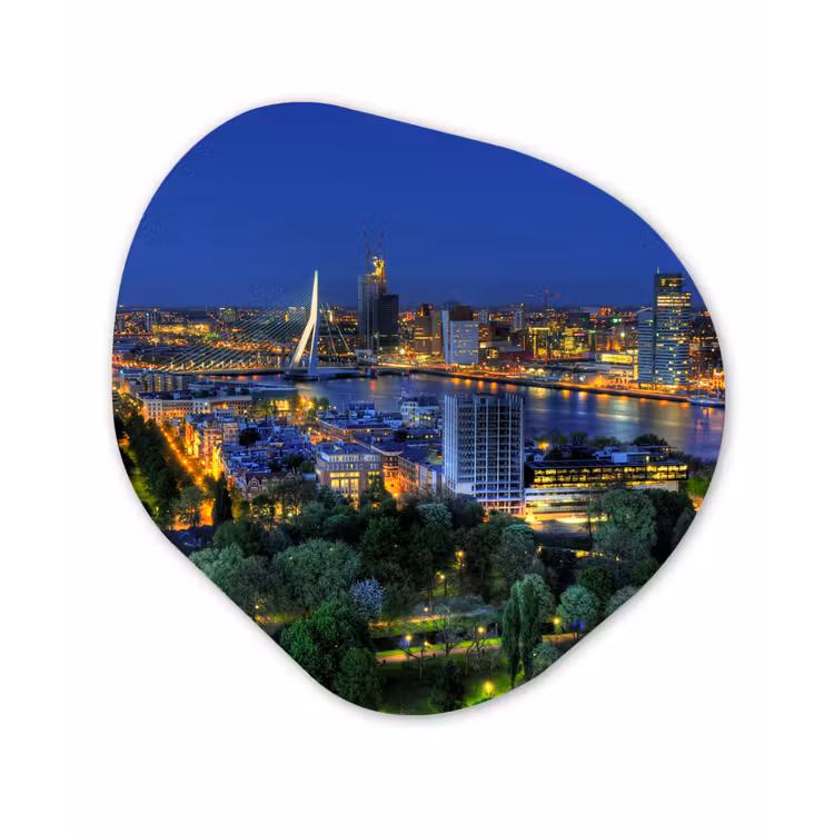 Organische Formen – Aluminium – Rotterdam - Nederland - Skyline — 1