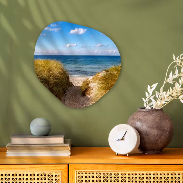 Organische Formen – Aluminium – Strand - Wolken - Duitsland — 2