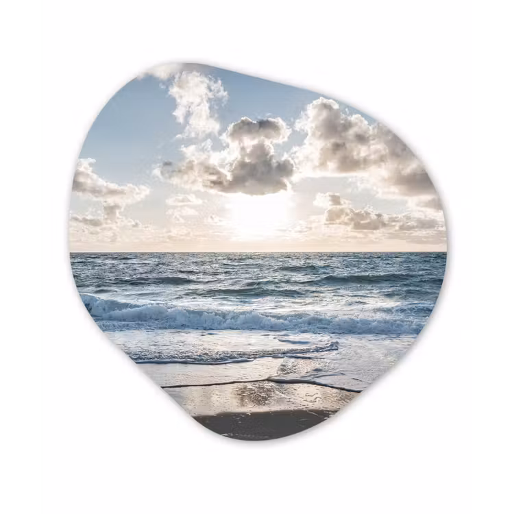 Organische Formen – Aluminium – Zee - Wolken - Duitsland — 1