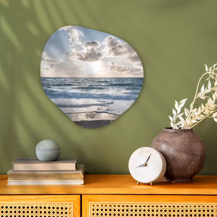Organische Formen – Aluminium – Zee - Wolken - Duitsland — 2