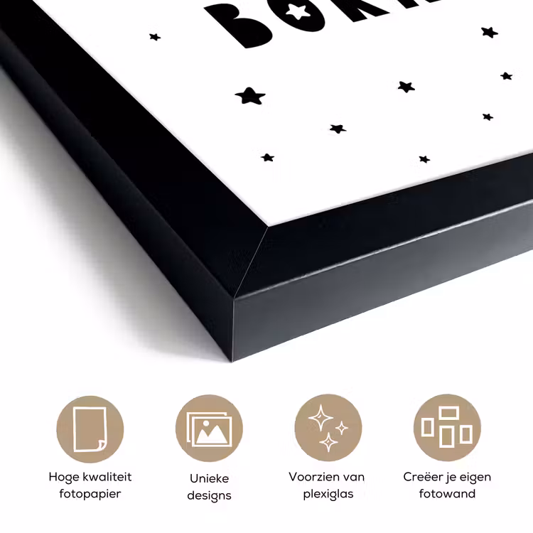 Poster met lijst - Quotes - A star is born - Baby - Kinderen - Spreuken — 6