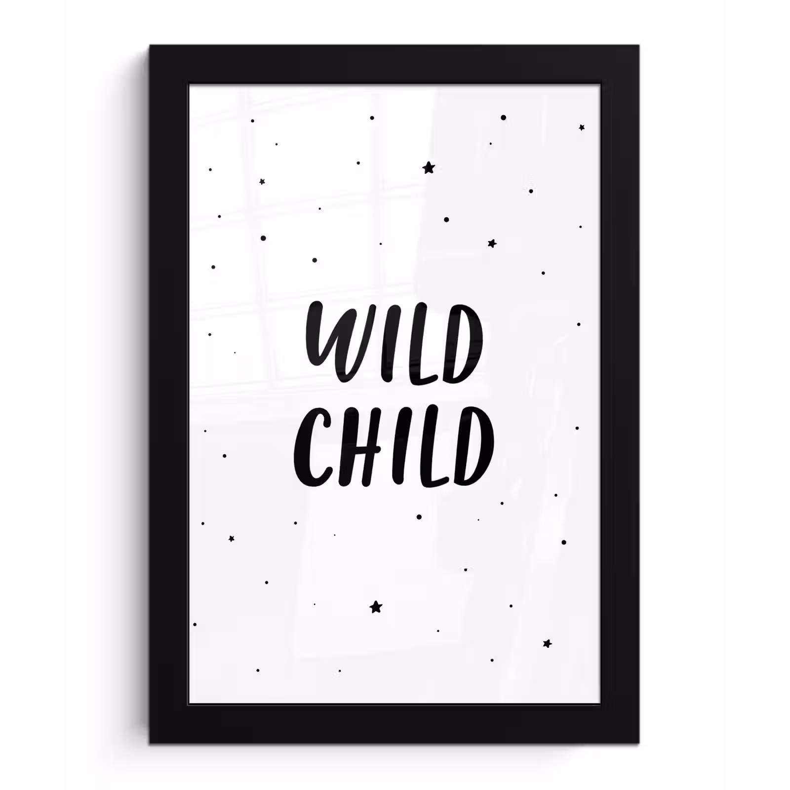 Poster met lijst - Quotes - Wild child - Baby - Kinderen - Tekst — 1