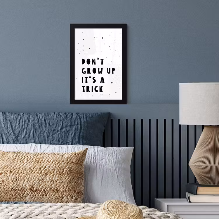 Poster met lijst - Quotes - Don't grow up it's a trick - Baby - Sterren - Kinderen — 3