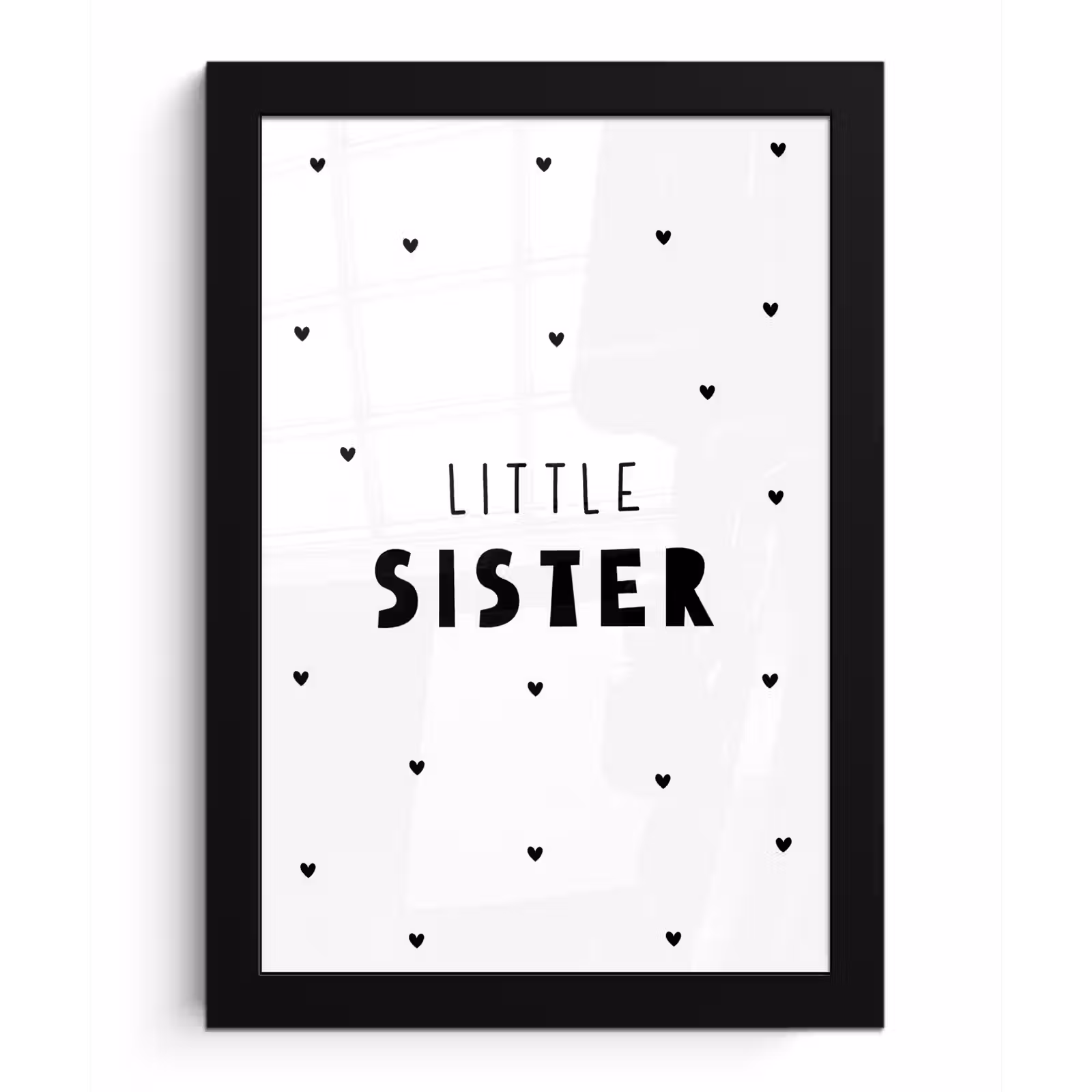 Poster met lijst - Meisjes - Zusje - Little sister - Spreuken - Quotes — 1