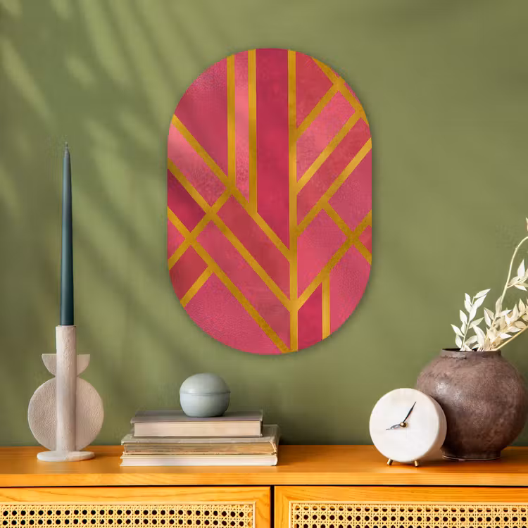 Muurovaal - Goud - Roze - Luxe — 3
