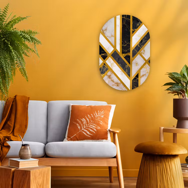 Muurovaal - Marmer - Design - Luxe — 3
