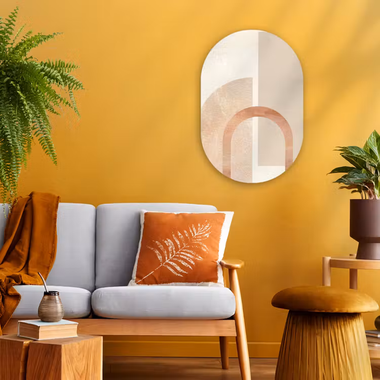 Muurovaal - Marmer - Design - Roze — 3