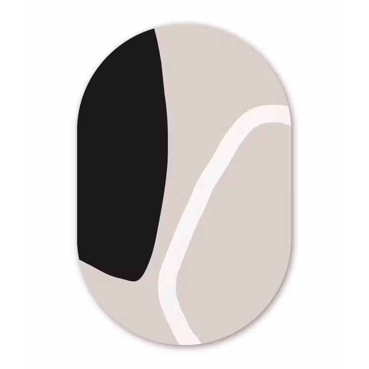 Muurovaal - Pastel - Minimalisme - Vormen — 3