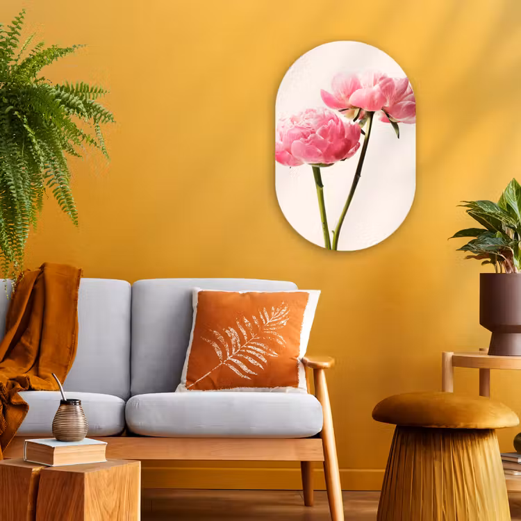 Muurovaal - Bloemen - Bloesem - Roze — 1