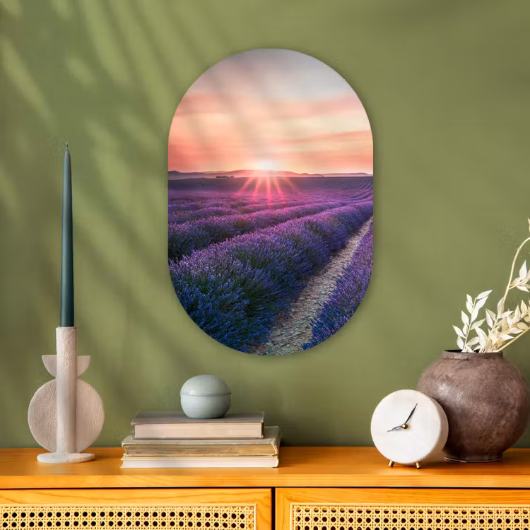 Muurovaal - Lavendel - Paars - Bloemen - Lucht — 2