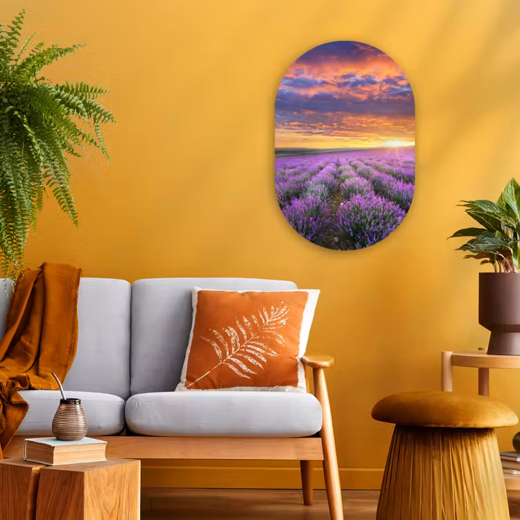 Muurovaal - Lavendel - Wolken - Lente — 3
