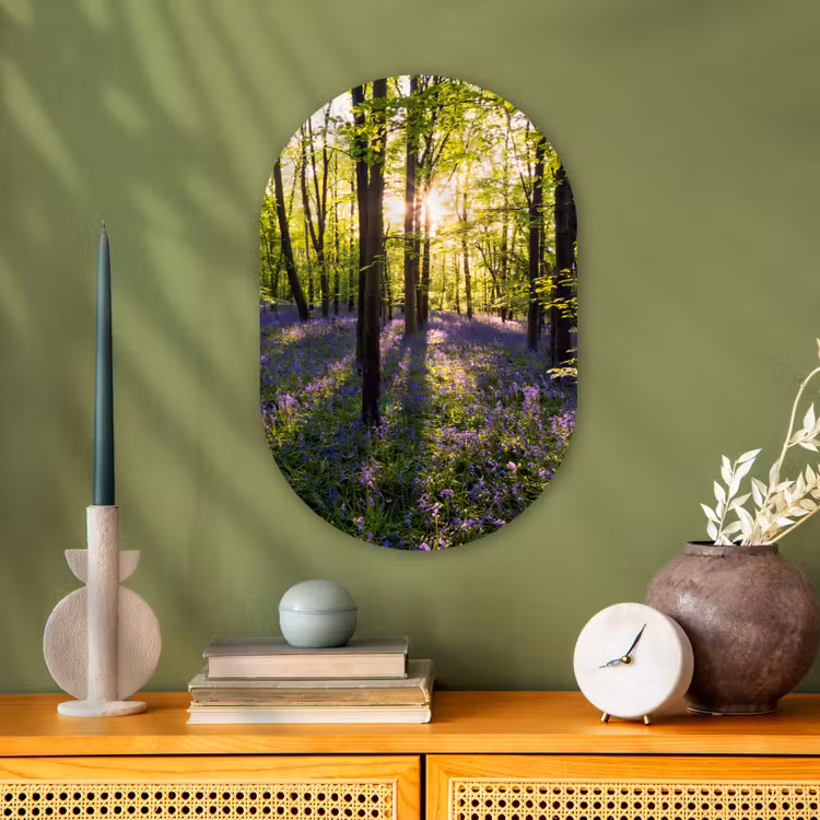 Muurovaal - Bos - Bloemen - Lavendel — 2