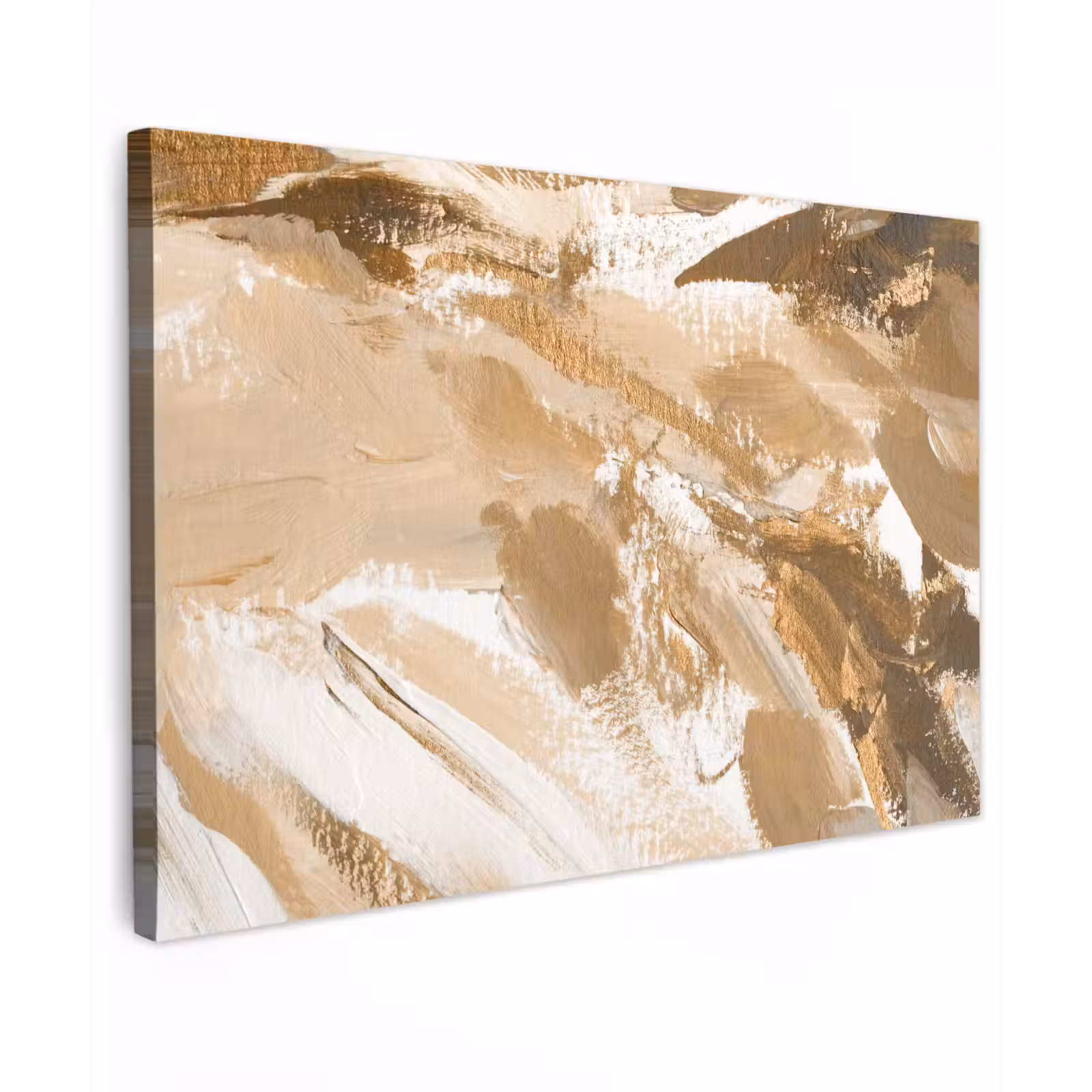 Canvas schilderij - Goud - Beige - Abstract — 1