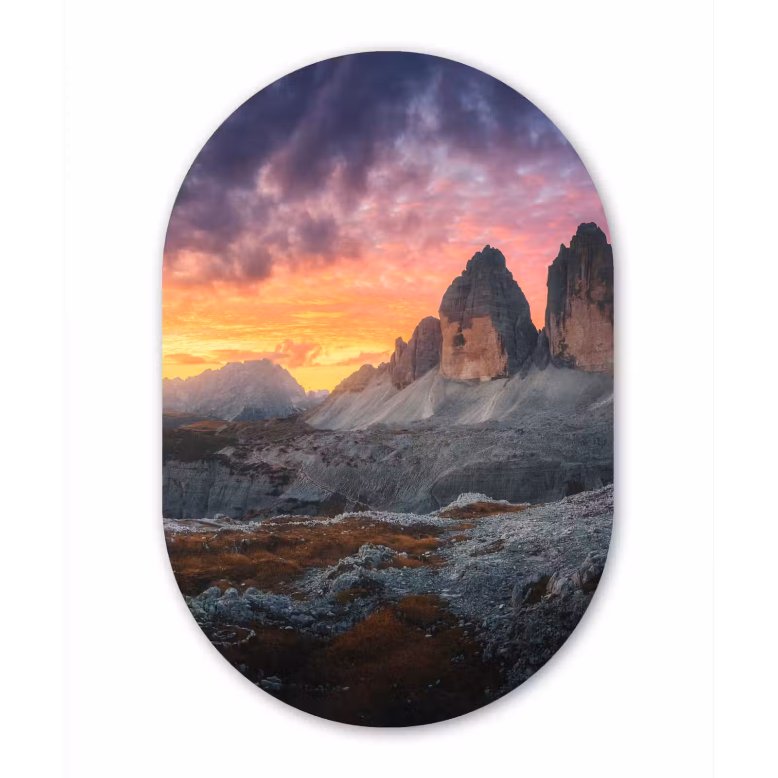 Muurovaal - Rotsen - Berg - Zonsondergang - Landschap — 1