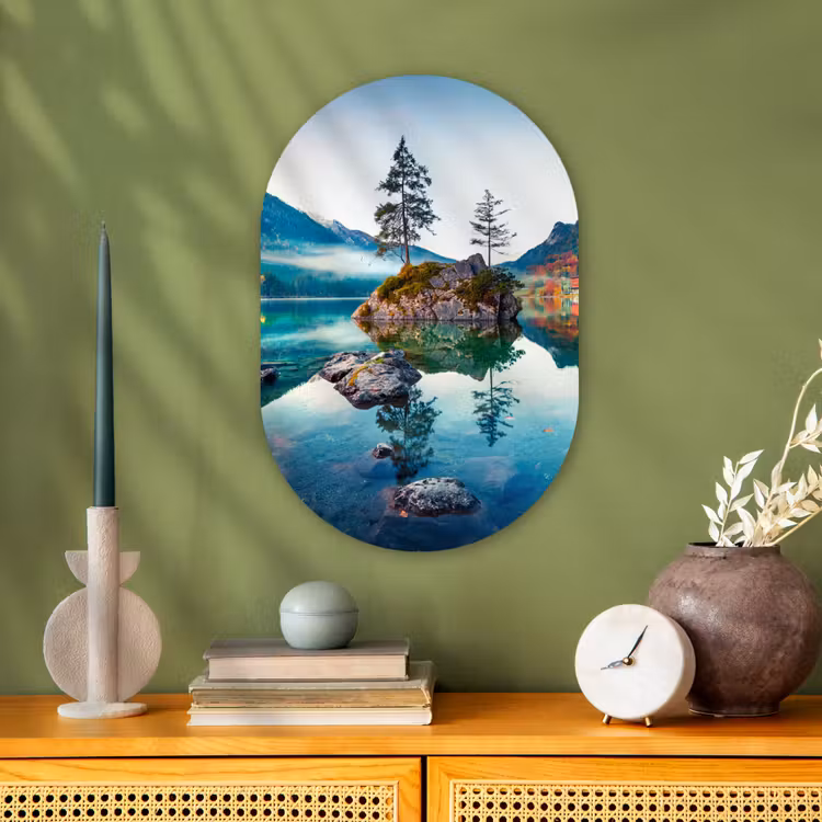 Muurovaal - Bergen - Meer - Bomen - Natuur - Water — 3