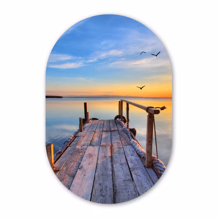 Muurovaal - Water - Steiger - Vogels - Zonsondergang - Horizon — 2