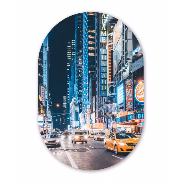 Muurovaal - New York - Taxi - Times Square — 1