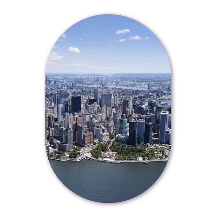 Muurovaal - New York - USA - Skyline — 3