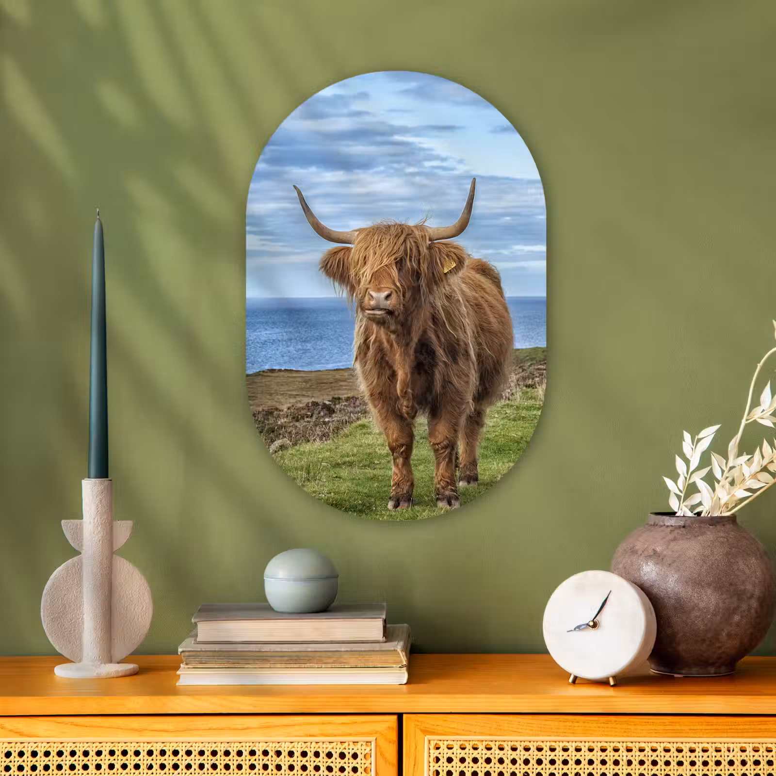 Muurovaal - Schotse Hooglander - Water - Horens — 1