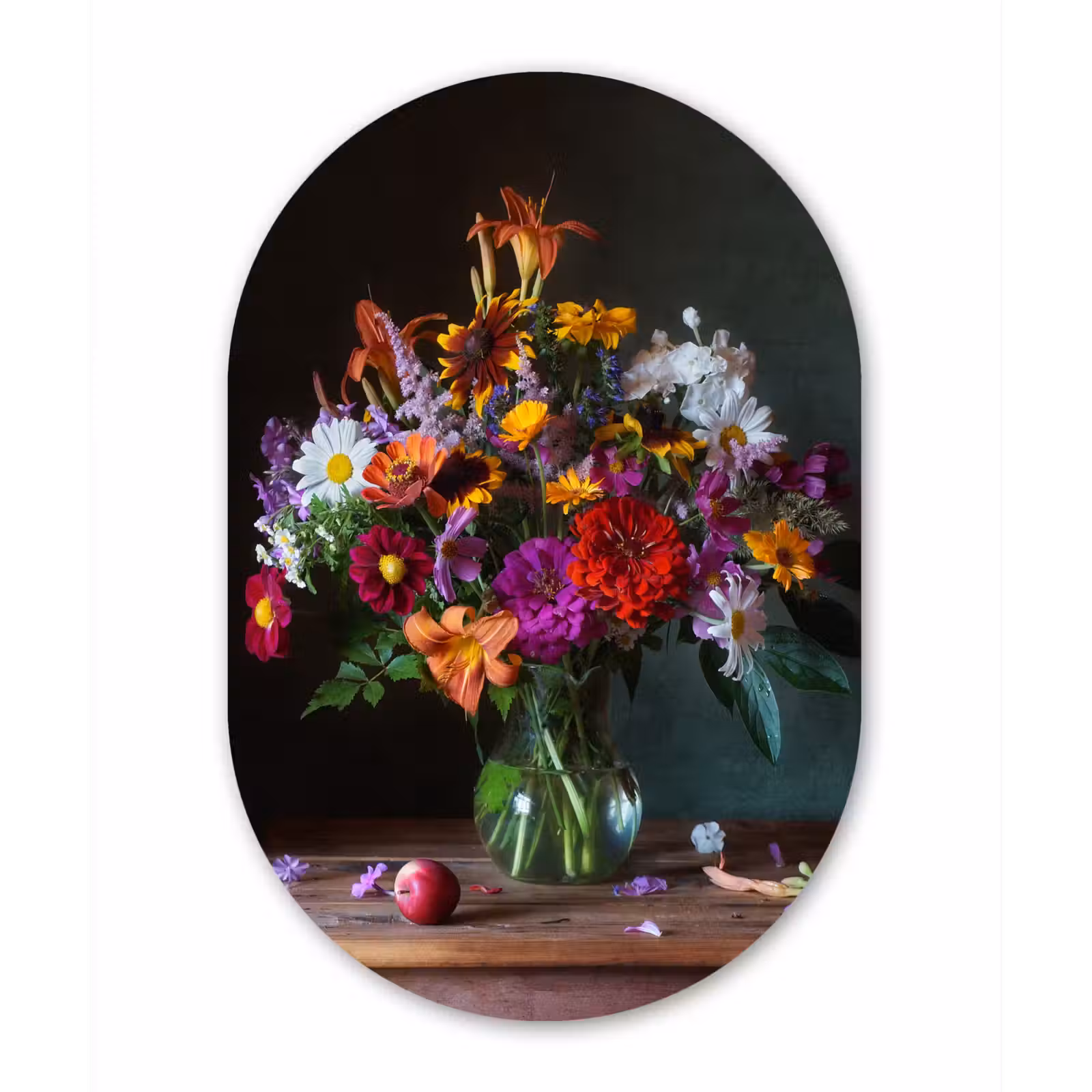 Muurovaal - Kleuren - Bloemen - Stilleven — 1