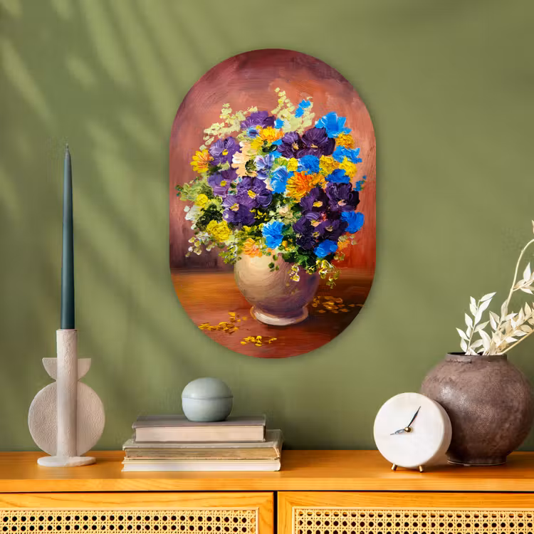 Muurovaal - Boeket - Lente - Olieverf — 2