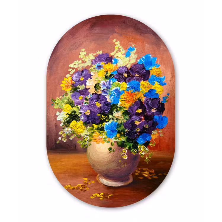 Muurovaal - Boeket - Lente - Olieverf — 3