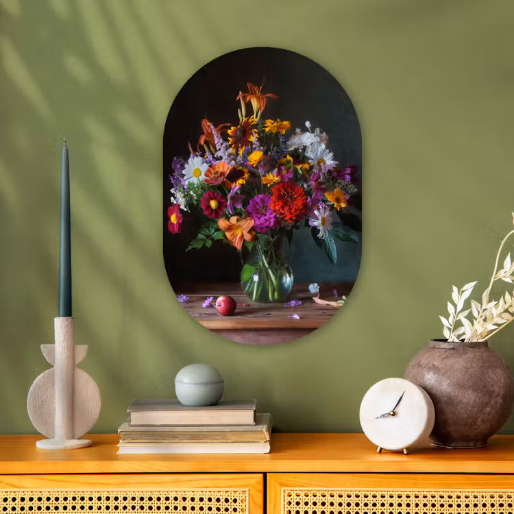 Muurovaal - Kleuren - Bloemen - Stilleven — 2