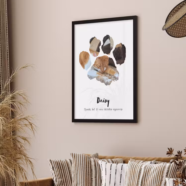 Foto in lijst - Dierenpootje — 2
