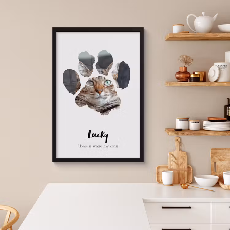 Foto in lijst - Dierenpootje — 3